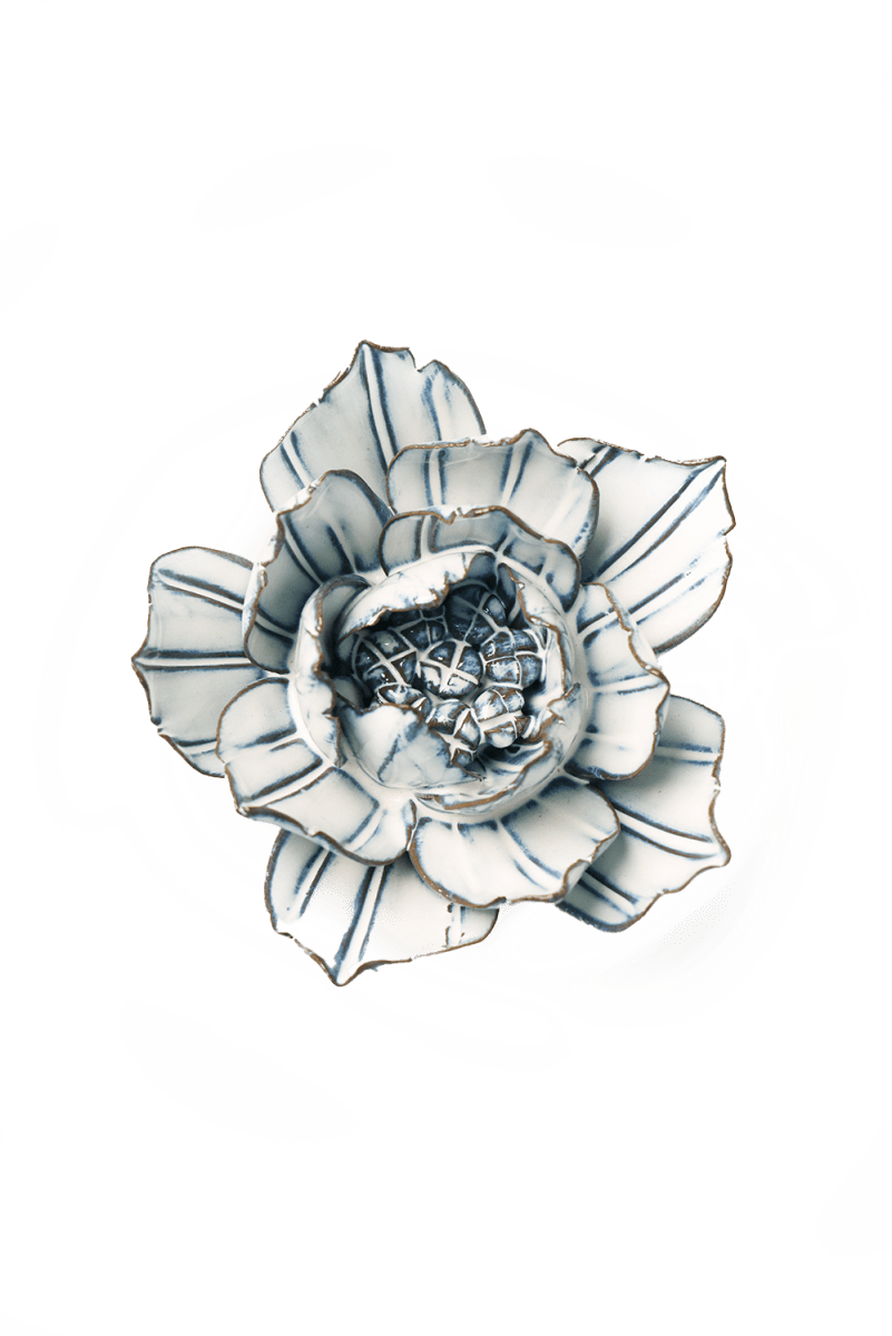 Nantucket Ceramic Flower Blue White Purslane - Chive UK Wholesale