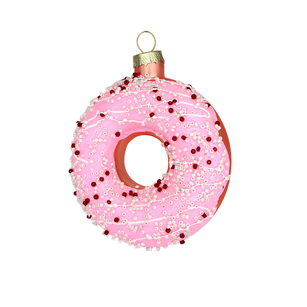 Pink Sprinkles Donut Ornament - Chive UK Wholesale