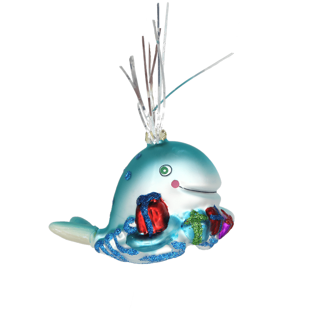 Whale with Presents Ornament - Chive UK Wholesale
