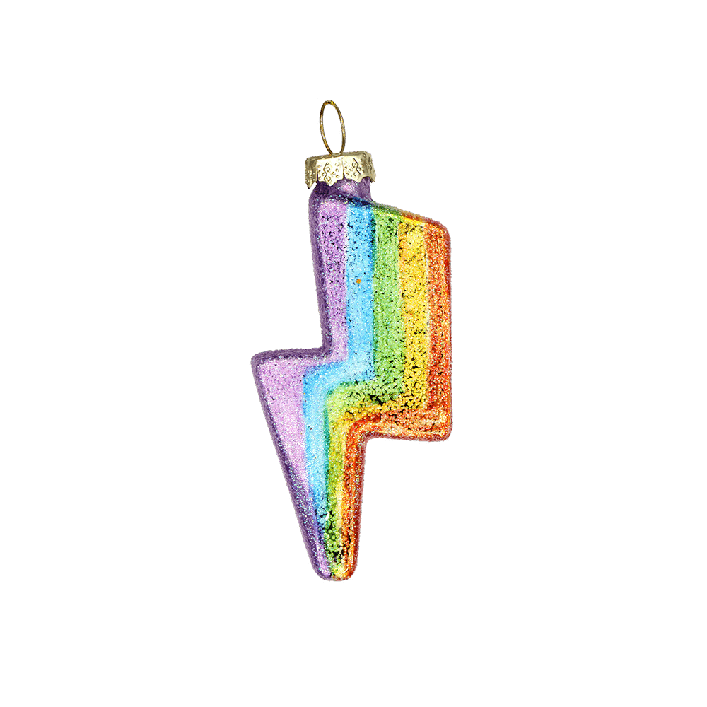 Rainbow Bolt Ornament - Chive UK Wholesale