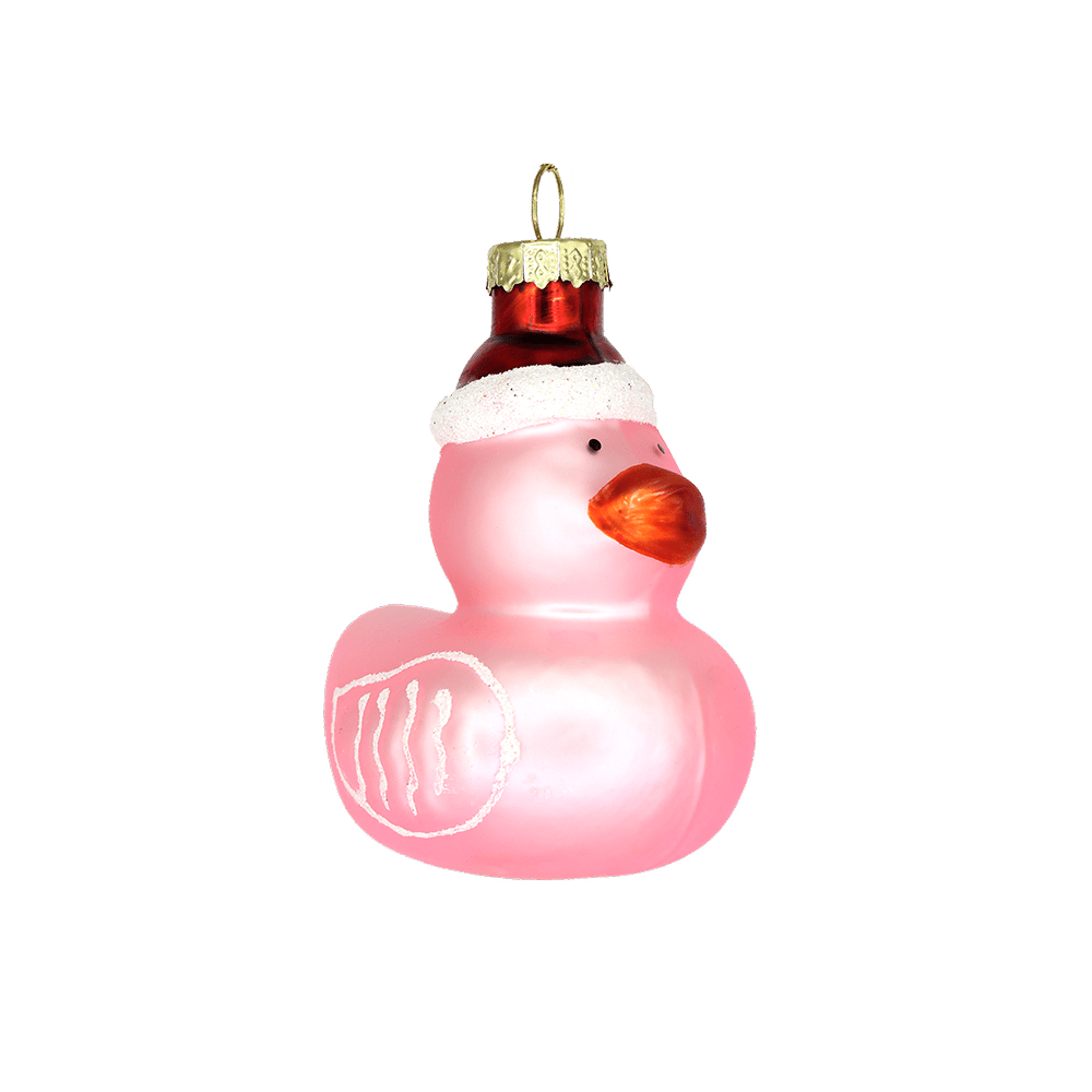 Pink Duckie with Hat Ornament - Chive UK Wholesale