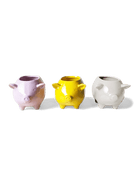 Pig Ceramic Indoor Plant Pot Kit - Chive UK Wholesale