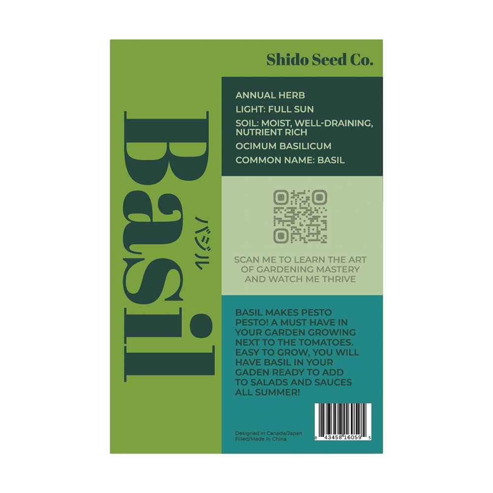 Basil Herb Seeds Packet - Chive UK Wholesale