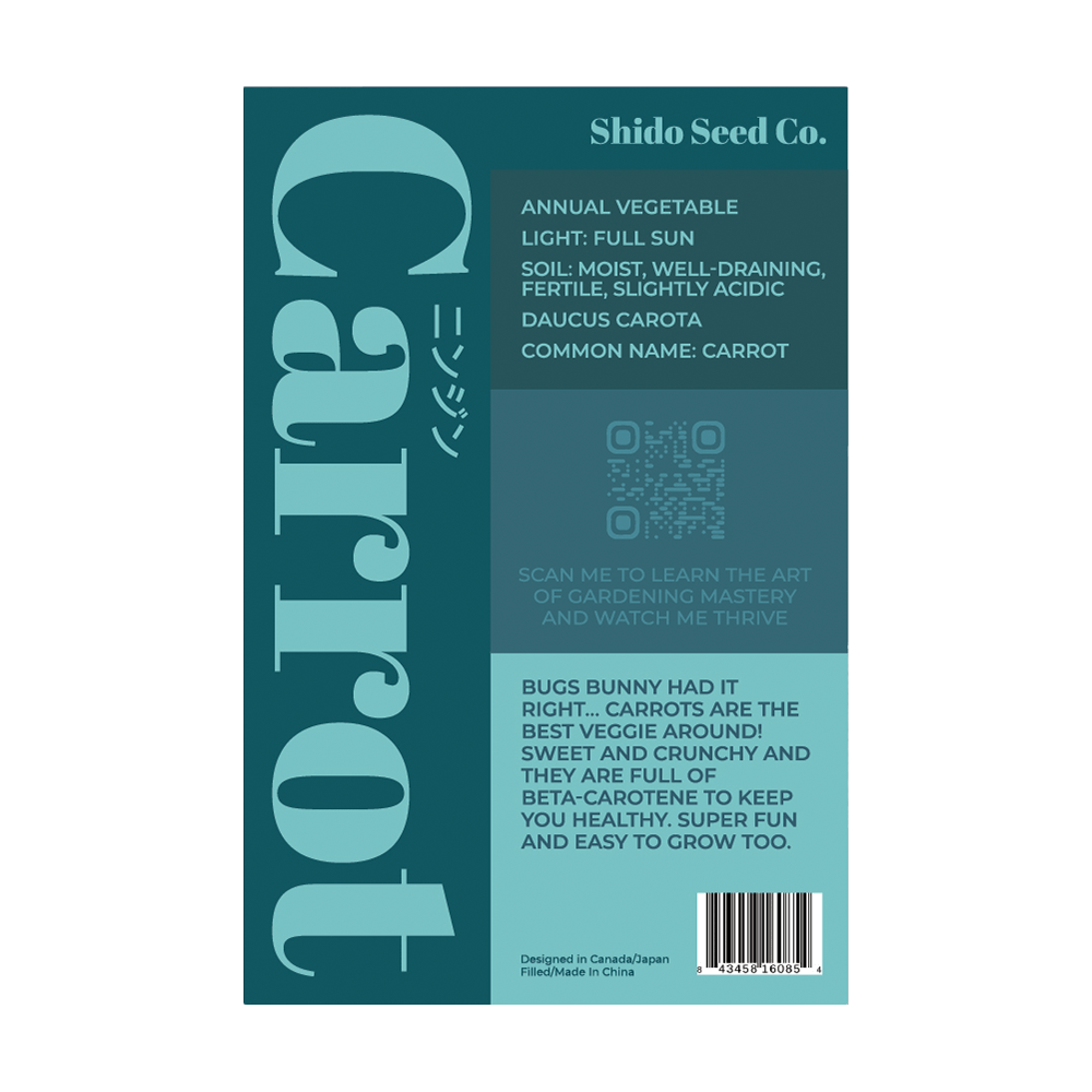 Carrot Vegetable Seeds Packet - Chive UK Wholesale