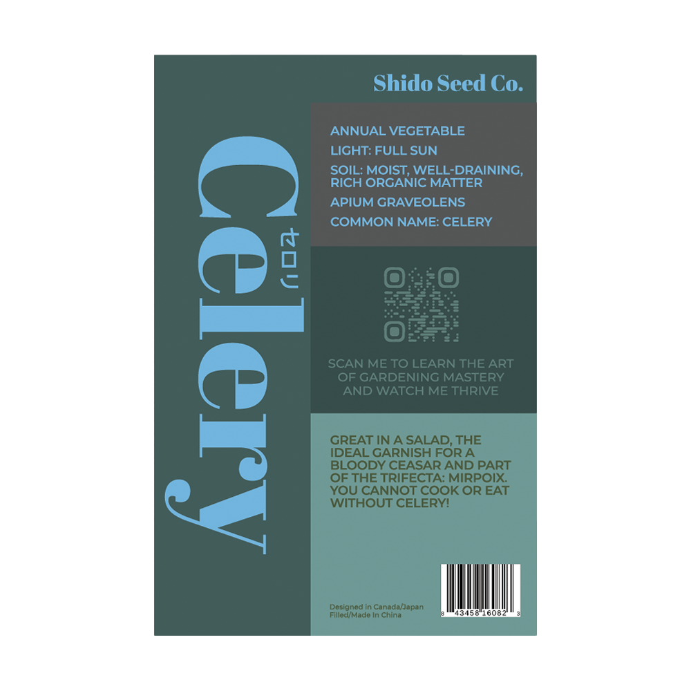 Celery Vegetable Seeds Packet - Chive UK Wholesale