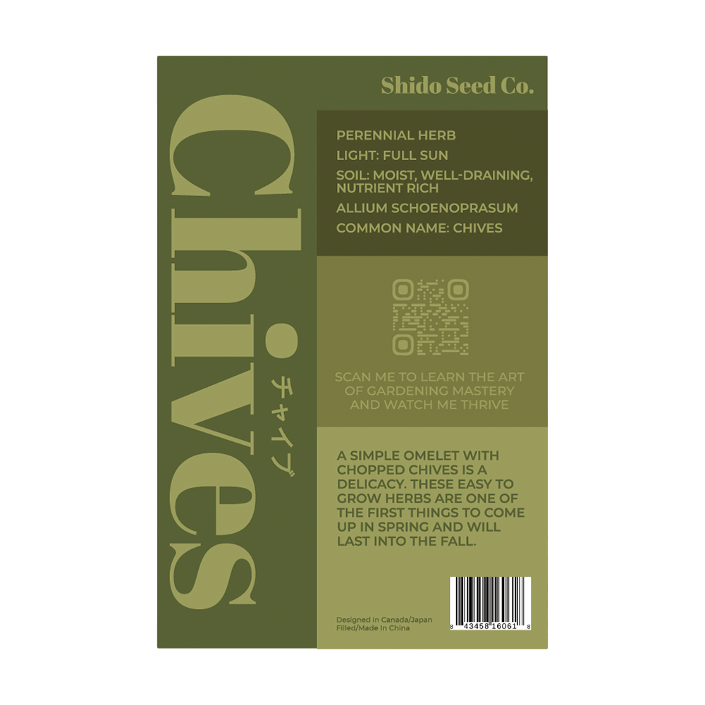 Chives Herb Seeds Packet - Chive UK Wholesale