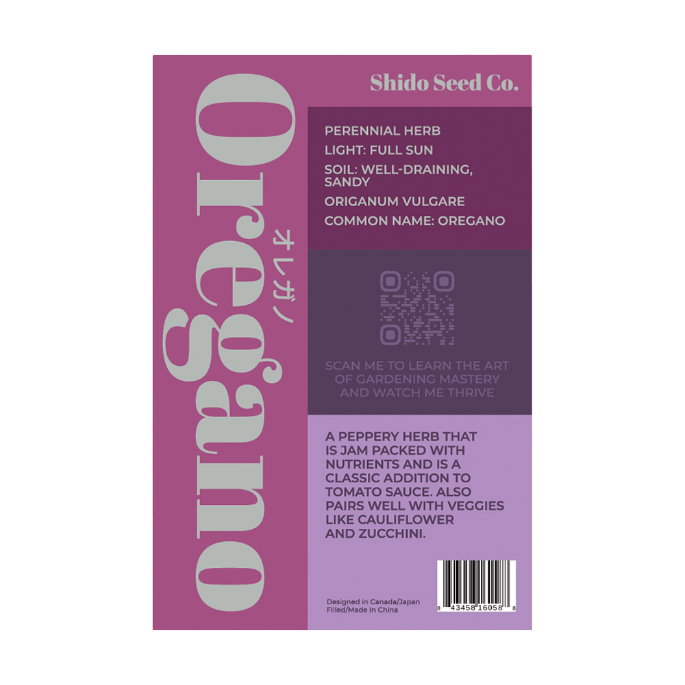 Oregano Herb Seeds Packet - Chive UK Wholesale