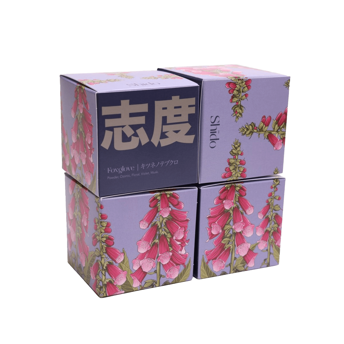 Shido Coconut & Soy Blend Foxglove Candle - Chive UK Wholesale