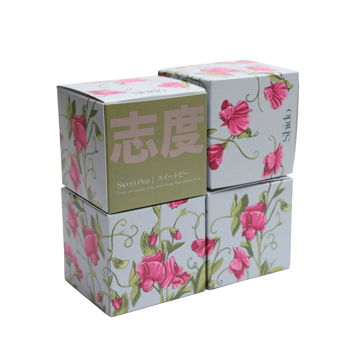 Shido Coconut & Soy Blend Sweet Pea Candle - Chive UK Wholesale