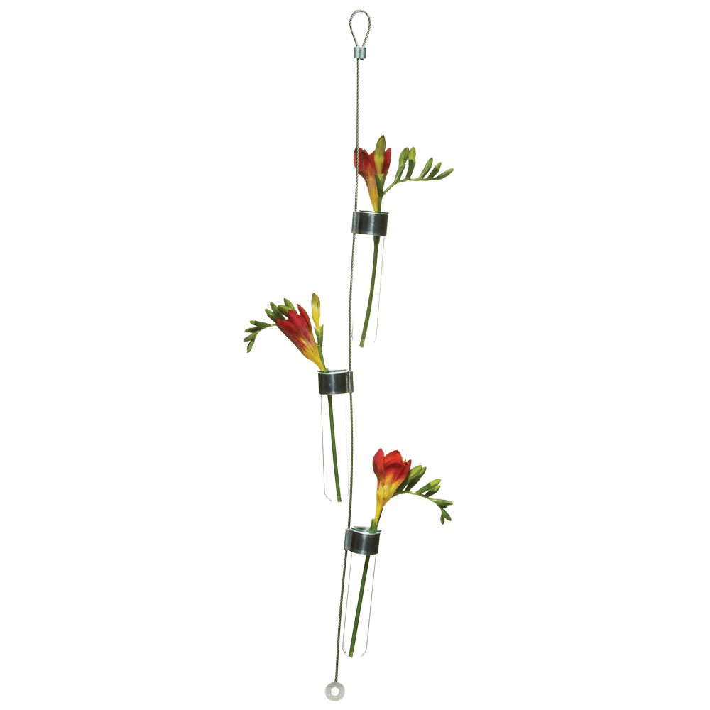 Hanging Airplane Cable & Glass Flower Vase - Chive UK Wholesale