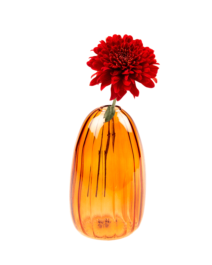 Squish Glass Modern Flower Vase - Chive UK Wholesale