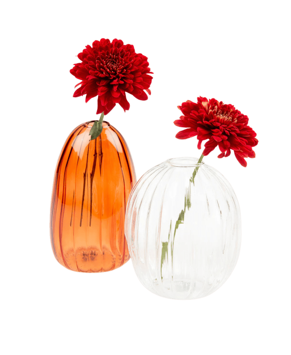 Squish Glass Modern Flower Vase - Chive UK Wholesale