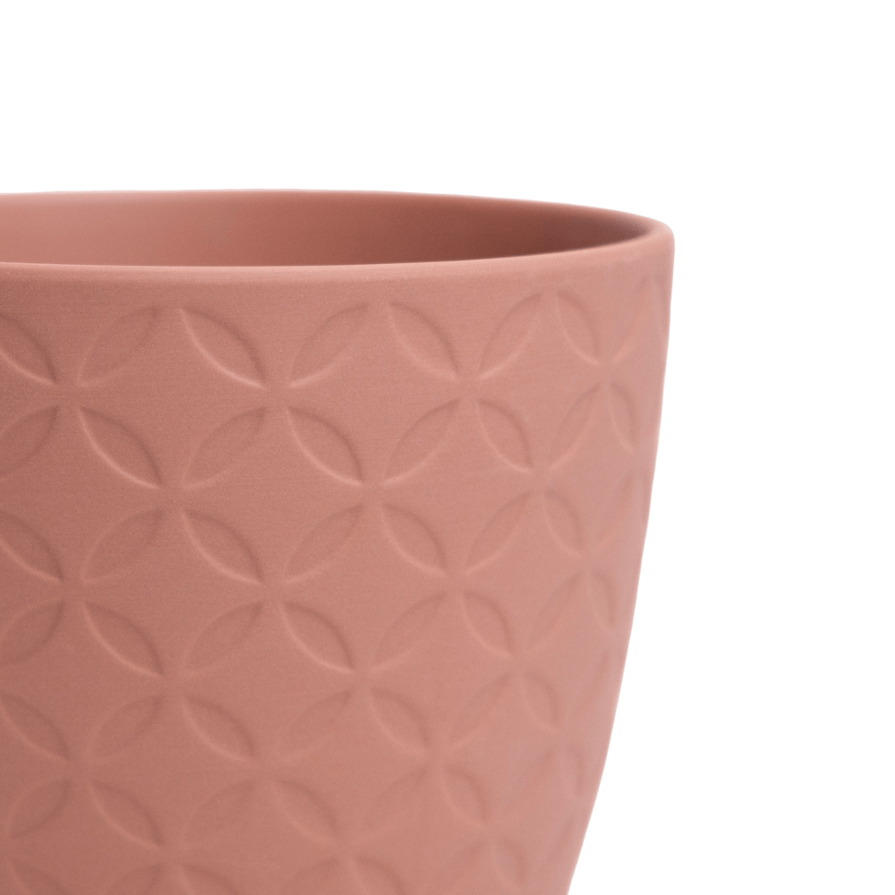 Virago 3.5" Porcelain Pot With Drainage Hole And Saucer - Chive UK Wholesale