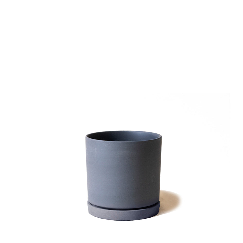 Dojo Porcelain Modern Indoor Plant Pot With Saucer - Chive UK Wholesale